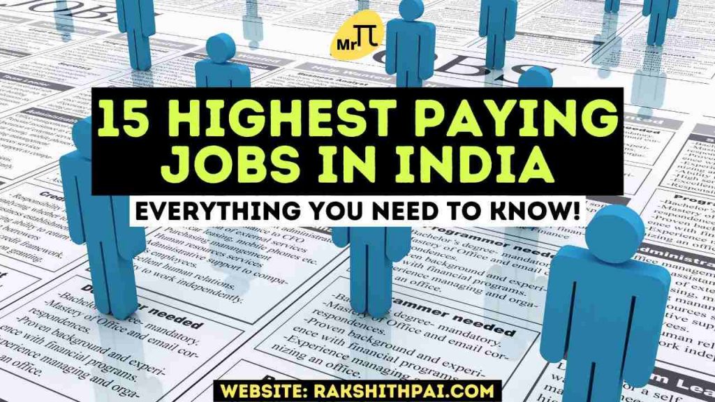 Best High Paying Jobs in India
