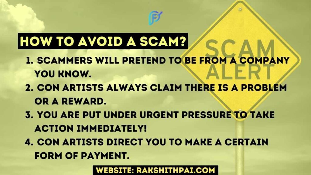 What You Can Do to Avoid a Scam?